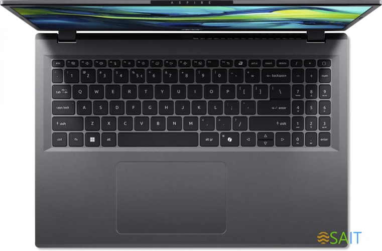 Ноутбук Acer Aspire 16 A16-51GM-5995 Core 5 120U 16Gb SSD512Gb NVIDIA GeForce RTX 2050 4Gb 16" IPS WUXGA (1920x1200) noOS metall WiFi BT Cam (NX.KXUCD.002)