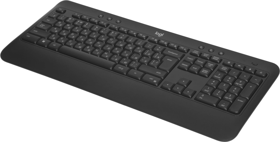 Клавиатура + мышь Logitech MK540 клав:черный мышь:черный USB беспроводная slim Multimedia (920-008686)