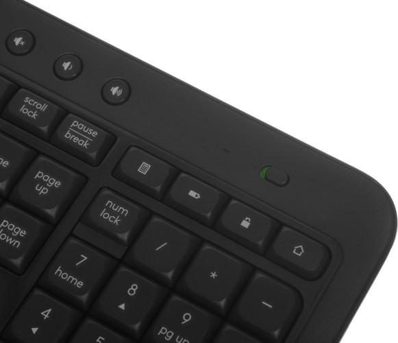 Клавиатура + мышь Logitech MK540 клав:черный мышь:черный USB беспроводная slim Multimedia (920-008686)