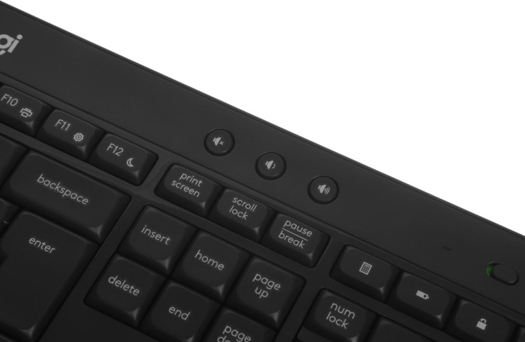 Клавиатура + мышь Logitech MK540 клав:черный мышь:черный USB беспроводная slim Multimedia (920-008686)