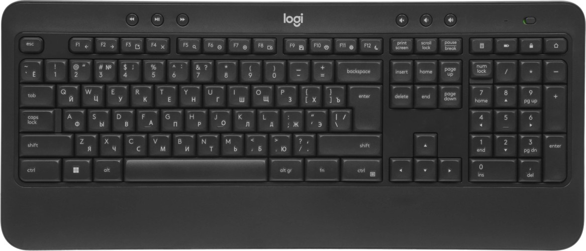 Клавиатура + мышь Logitech MK540 клав:черный мышь:черный USB беспроводная slim Multimedia (920-008686)