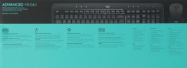 Клавиатура + мышь Logitech MK540 клав:черный мышь:черный USB беспроводная slim Multimedia (920-008686)