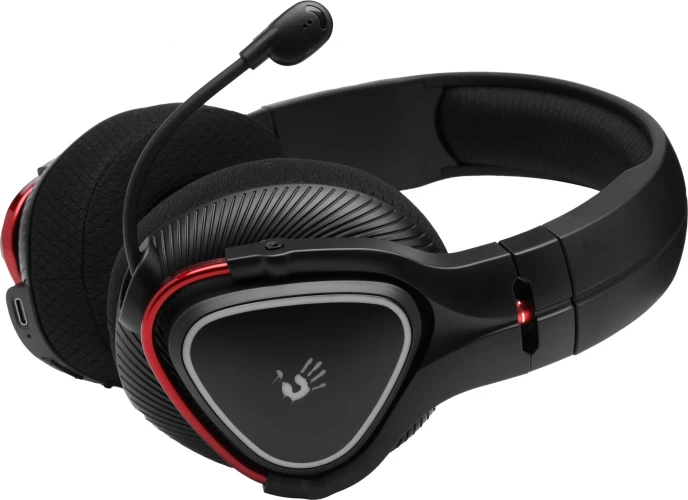 Наушники с микрофоном A4Tech Bloody MR720 черный мониторные BT/Radio оголовье (MR720 BLACK)
