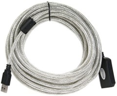 Кабель-адаптер VCOM USB 2.0 Type-AM - USB 2.0 Type-AF 10м