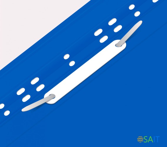 Папка-скоросшиватель Бюрократ PS-P20BLU A4 прозрач.верх.лист боков.перф. пластик синий 0.12/0.16