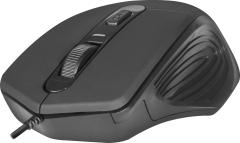 Defender Проводная оптическая мышь Datum MB-347 черный,4 кнопки, 800-1600 dpi Defender Datum MB-347 черный