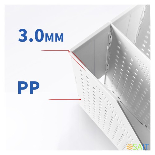 Лоток вертикальный Deli 78999GREY 78999Gray 2отд. складной 168х255х243мм серый пластик