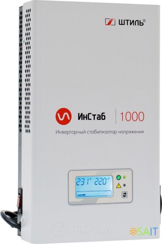 Стабилизатор напряжения Штиль ИнСтаб IS1000 800Вт 1000ВА белый