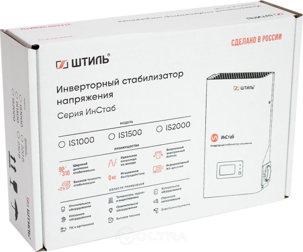 Стабилизатор напряжения Штиль ИнСтаб IS1000 800Вт 1000ВА белый