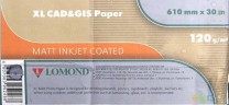Бумага Lomond для САПР и ГИС 1202025 24"(A1) 610мм-30м/120г/м2/белый матовое для струйной печати втулка:50.8мм (2")