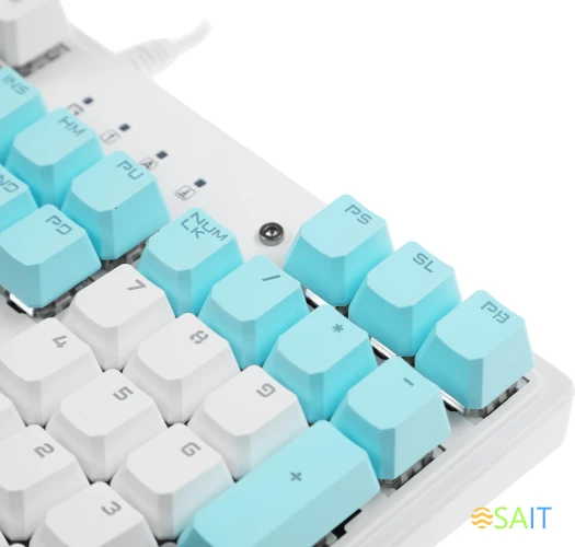 Клавиатура A4Tech Bloody S515R механическая белый USB for gamer LED (подставка для запястий) (S515R ICY WHITE)