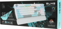 Клавиатура A4Tech Bloody S515R механическая белый USB for gamer LED (подставка для запястий) (S515R ICY WHITE)