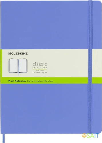 Блокнот Moleskine CLASSIC QP092B42 XLarge 190х250мм 192стр. нелинованный твердая обложка голубая гортензия