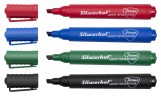 Набор маркеров перманентных Silwerhof Prime скошенный пиш. наконечник 2-5мм 4цв. пакет с европодвесом