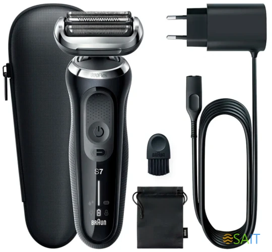 Бритва сетчатая Braun Series 7 71-N1000S реж.эл.:3 питан.:аккум. черный