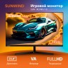 Монитор SunWind 23.8" SUN-M24BG110 черный VA LED 16:9 HDMI матовая 250cd 178гр/178гр 1920x1080 165Hz DP FHD USB 2.6кг