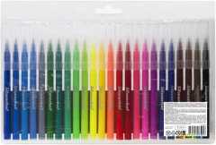 Фломастеры Silwerhof Color 9мм 145мм круг. пулевидный пиш. наконечник Вентилируемый 24цв. пакет с европодвесом