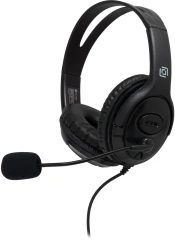 Наушники с микрофоном Оклик HS-M400 черный 1.8м накладные оголовье (1532019)
