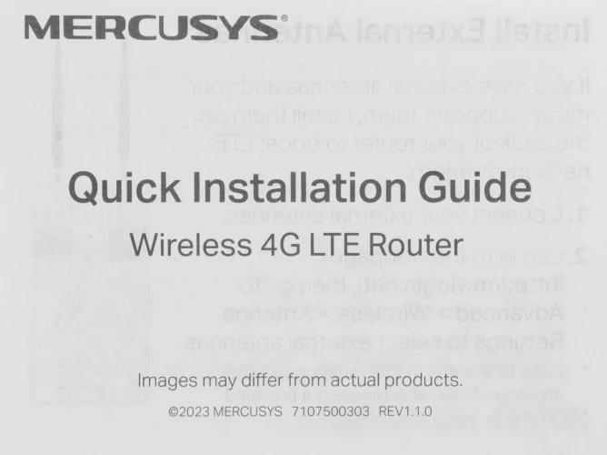 Роутер беспроводной Mercusys MB112-4G N300 10/100BASE-TX/3G/4G cat. 4 белый