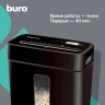 Шредер Buro Home BU-S630 черный (секр.P-4) фрагменты 6лист. 11лтр. скрепки скобы пл.карты