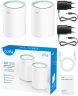 Бесшовный Mesh роутер Cudy M1500 (M1500(2-PACK)) AX1500 10/100/1000BASE-TX белый (упак.:2шт)