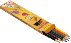 Карандаши цв. Silwerhof Монстрики 2.8мм шестигран. дерево ассорти 6цв. коробка/европод.