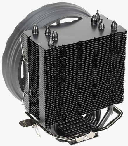 Устройство охлаждения(кулер) Aerocool Rave 4 ARGB Soc-AM5/AM4/1200/1700/1851 черный/белый 4-pin 18-27dB Al+Cu 130W 570gr Ret (RAVE 4 ARGB PWM 4P)