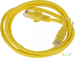 Патч-корд Premier PP12-1M/Y 1000Гбит/с UTP 4 пары cat.5E CCA molded 1м желтый RJ-45 (m)-RJ-45 (m)