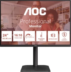 Монитор AOC 24" X24E4U черный IPS LED 16:10 HDMI M/M матовая HAS Piv 300cd 178гр/178гр 1920x1200 100Hz VGA DP FHD USB 5.22кг