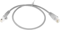 Патч-корд cat.5E stranded molded 0.5м серый RJ-45 (m)-RJ-45 (m)