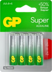 Батарея GP Super Alkaline G-Tech 15А AA NiMH 1000mAh (8шт)