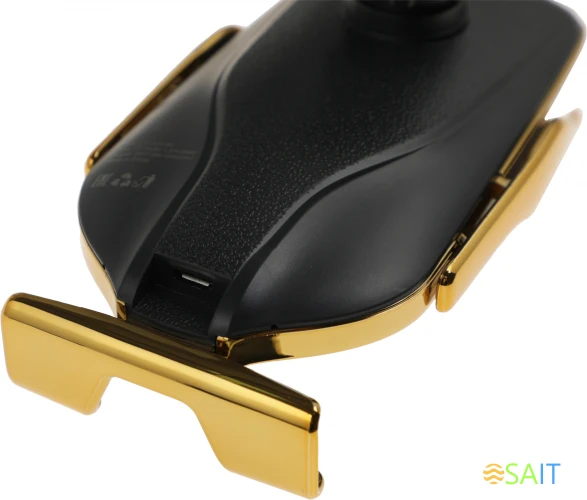 Держатель Wiiix CW-63V-G магнитный беспров.з/у. золотистый для смартфонов