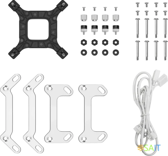 Система водяного охлаждения Deepcool LT240 ARGB Soc-AM5/AM4/1200/1700/1851 белый 4-pin 38.71dB Al 280W 1504gr Ret (R-LT240-WHAMNC-G-1)