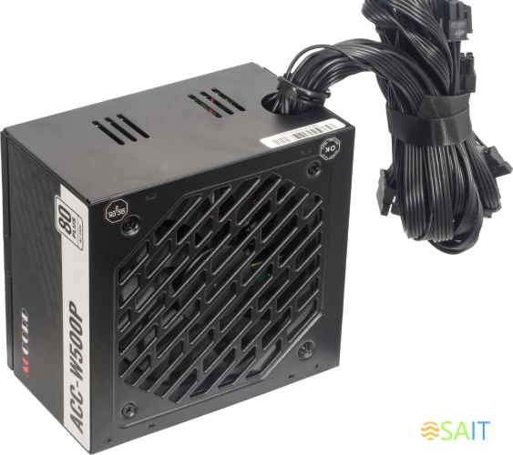 Блок питания Accord ATX 500W ACC-W500P 80+ white (20+4pin) 120mm fan 6xSATA RTL