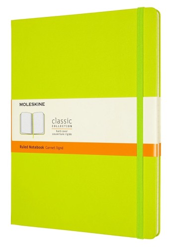 Блокнот Moleskine CLASSIC QP090C2 XLarge 190х250мм 192стр. линейка твердая обложка лайм