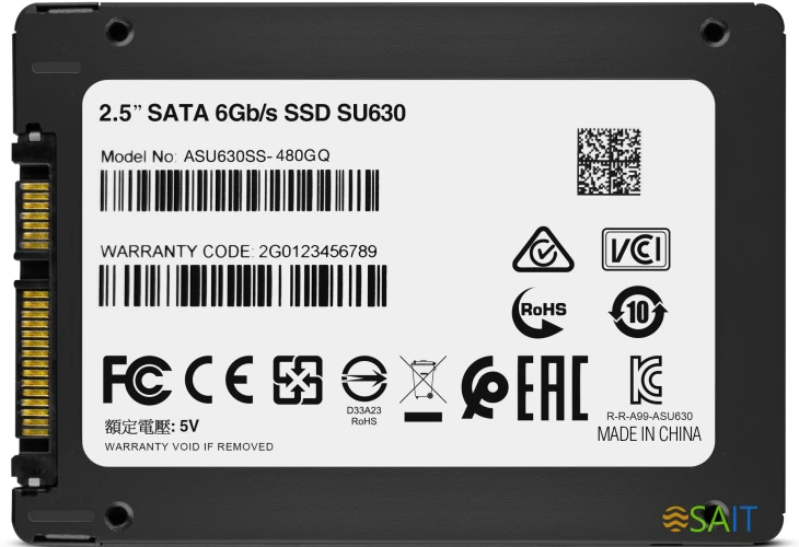 Накопитель SSD A-Data SATA-III 480GB ASU630SS-480GQ-R Ultimate SU630 2.5"
