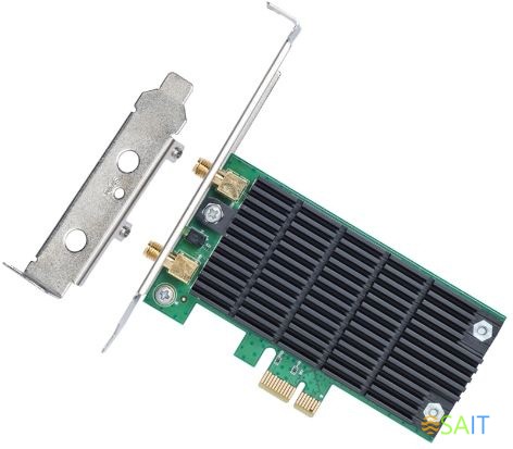 Сетевой адаптер Wi-Fi TP-Link Archer T4E AC1200 PCI Express (ант.внеш.съем) 2ант.