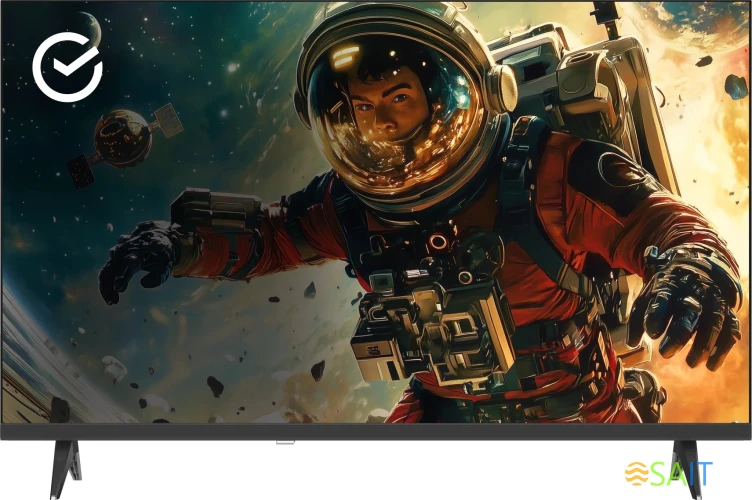 Телевизор LED Sber 32" SDX-32H3113 Салют ТВ Frameless черный HD 60Hz DVB-T DVB-T2 DVB-C DVB-S DVB-S2 USB WiFi Smart TV