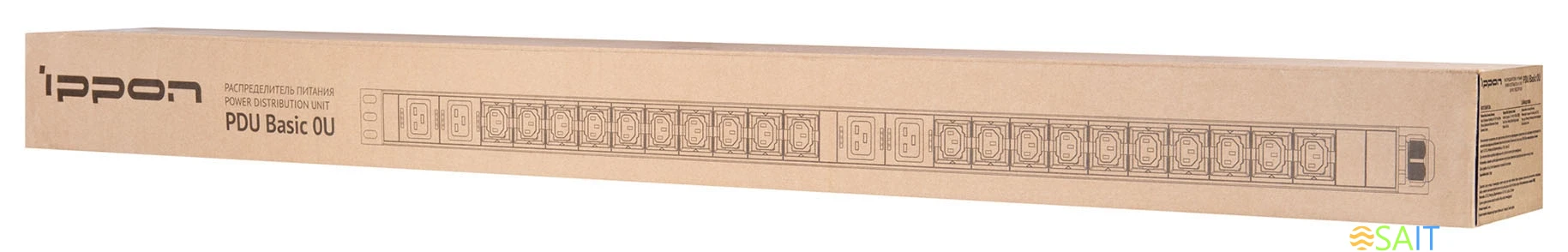 Блок распределения питания Ippon Basic 0U 1546799 верт.размещ. 20xC13 4xC19 базовые 16A EN 60320 С20
