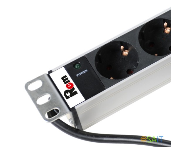 Блок распределения питания Rem R-16-9S-I-440-1.8 гор.размещ. 9xSchuko базовые 16A Schuko 1.8м