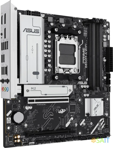 Материнская плата Asus PRIME B850M-A WIFI SocketAM5 AMD B850 4xDDR5 mATX AC`97 8ch(7.1) 2.5Gg RAID+VGA+HDMI+DP