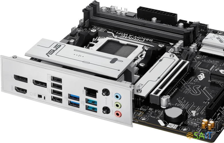 Материнская плата Asus PRIME B850M-A WIFI SocketAM5 AMD B850 4xDDR5 mATX AC`97 8ch(7.1) 2.5Gg RAID+VGA+HDMI+DP