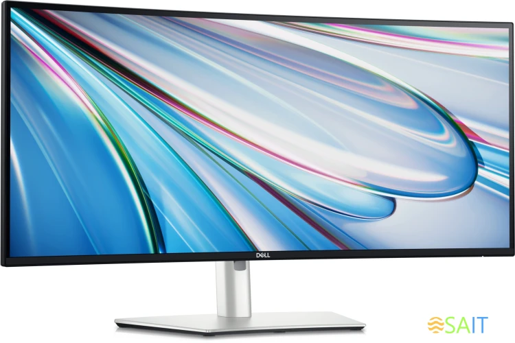 Монитор Dell 34" UltraSharp U3425WE серебристый IPS LED 21:9 HDMI M/M матовая HAS 300cd 178гр/178гр 3440x1440 120Hz DP 2K USB 11.44кг