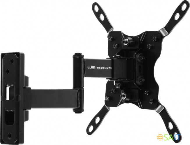 Кронштейн для телевизора Ultramounts UM866B черный 15"-42" макс.20кг настенный поворот и наклон