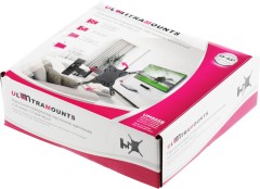 Кронштейн для телевизора Ultramounts UM866B черный 15"-42" макс.20кг настенный поворот и наклон