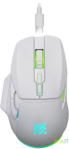 Мышь Defender Stix GM-009 белый оптическая 3200dpi беспров. USB-C 6but (52009)