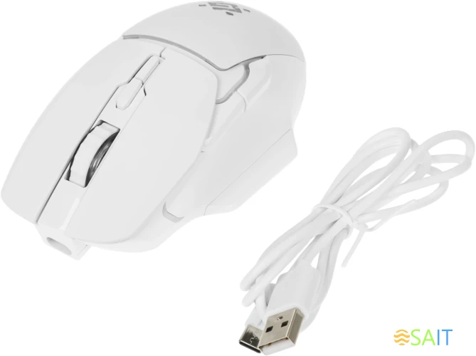 Мышь Defender Stix GM-009 белый оптическая 3200dpi беспров. USB-C 6but (52009)