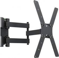 Кронштейн для телевизора Holder LCD-5566-B черный 32"-55" макс.45кг настенный поворотно-выдвижной и наклонный