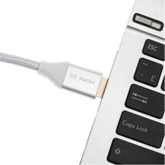 Кабель аудио-видео Cactus CS-HDMI.2.1-5 HDMI (m)/HDMI (m) 5м. позолоч.конт. серебристый