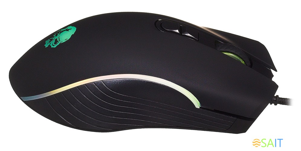 Мышь Оклик 708G MYSTERY черный оптическая 3200dpi USB 7but (1196437)